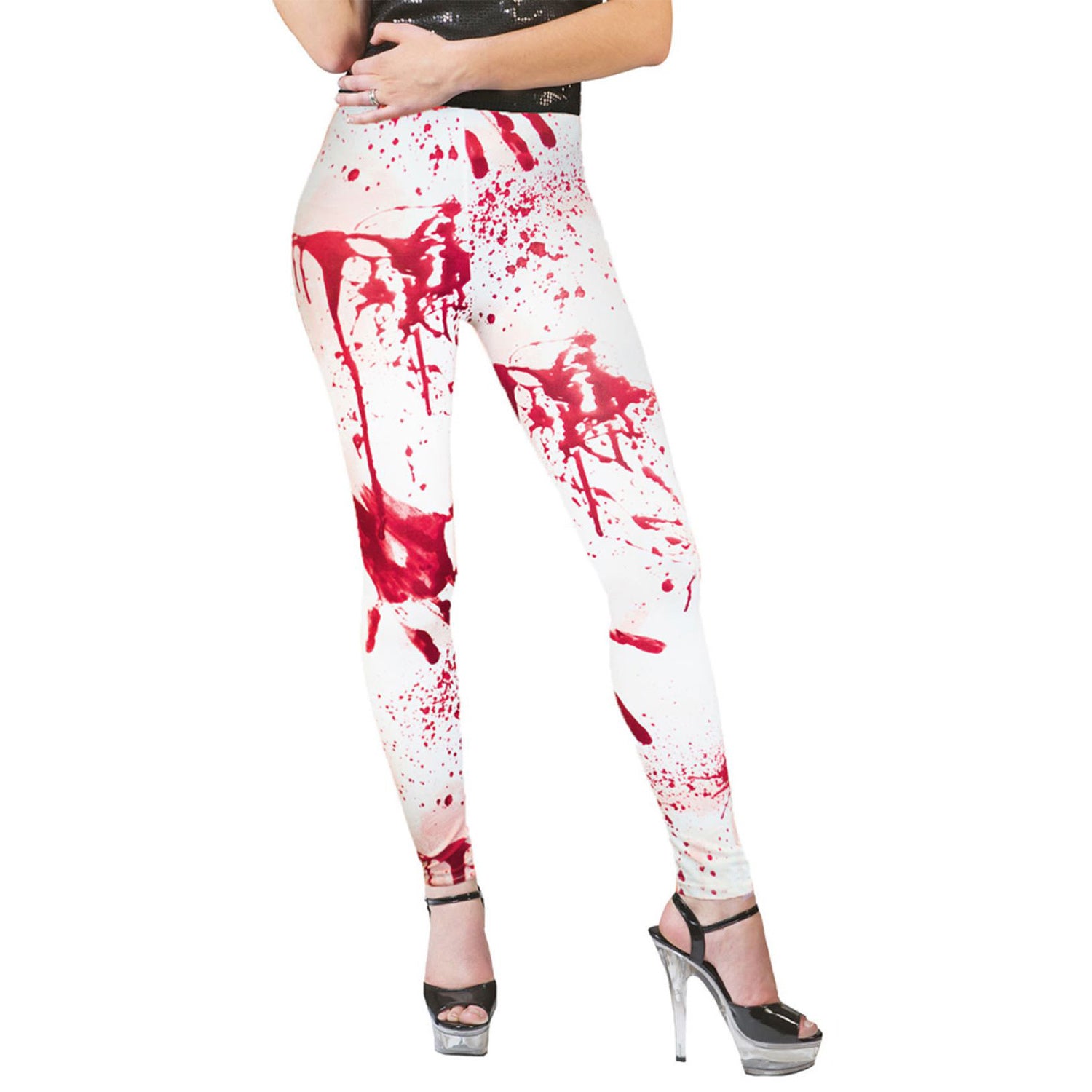 das-kost-mland-herren-blutige-leggings-rot-wei-gr-42 image 1