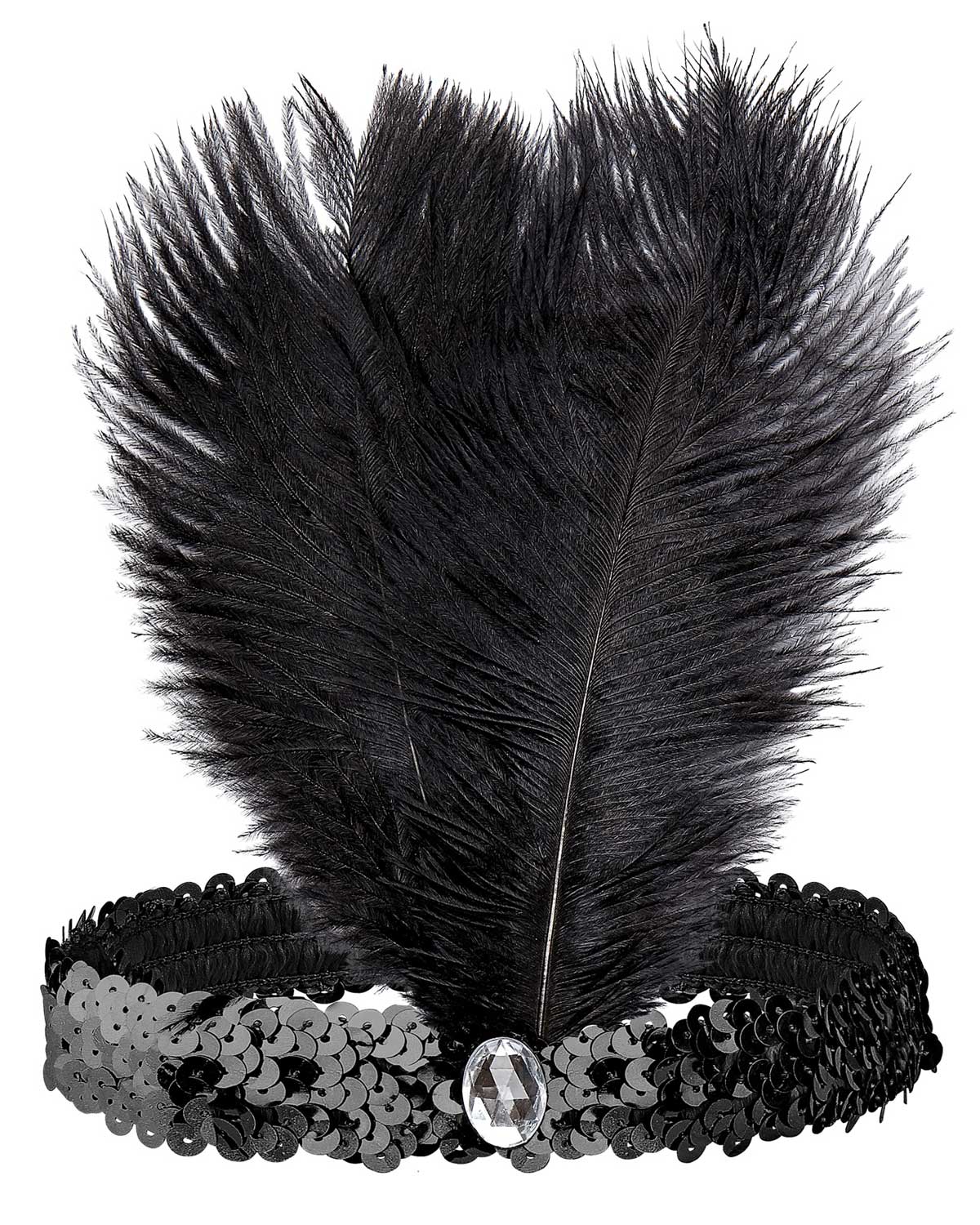 das-kost-mland-accessoires-414023-charleston-stirnband-schwarz-pailletten image 1