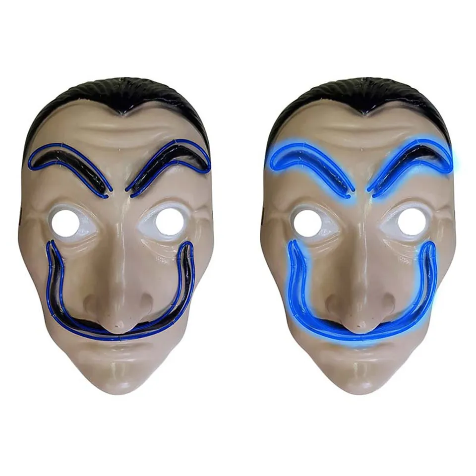 das-kost-mland-halloween-maske-spitzbart-beleuchtet-erwachsene image 1