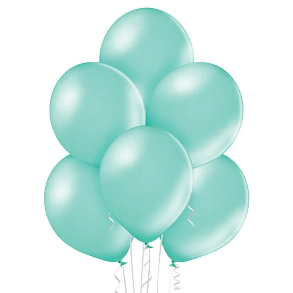 das-kost-mland-luftballon-uni-metallic-30cm-hellgr-n-25-stk image 1