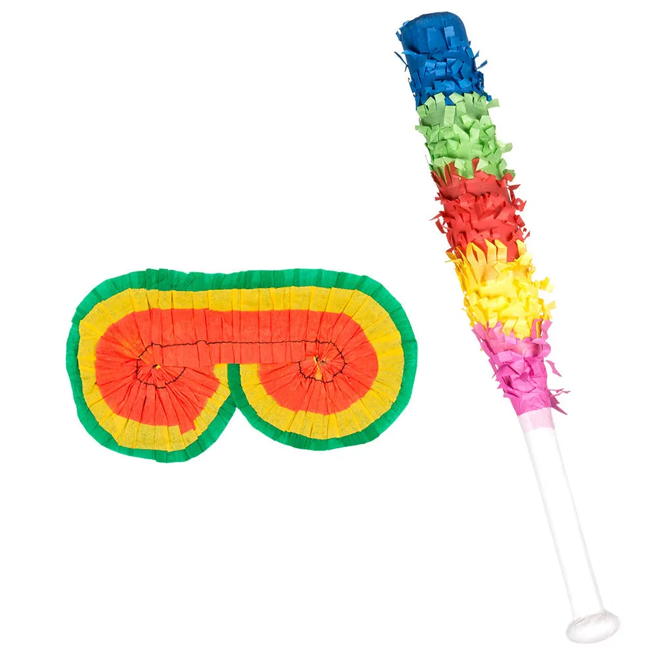 das-kost-mland-pinata-zubeh-r-set-maske-schlagstock-43cm image 1