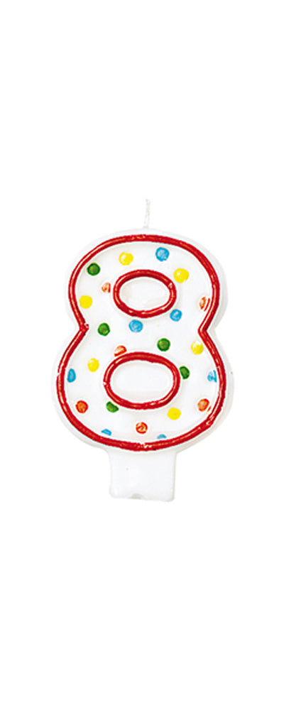 das-kost-mland-deko-geburtstagskerze-zahl-8-polka-dots-bunt image 2