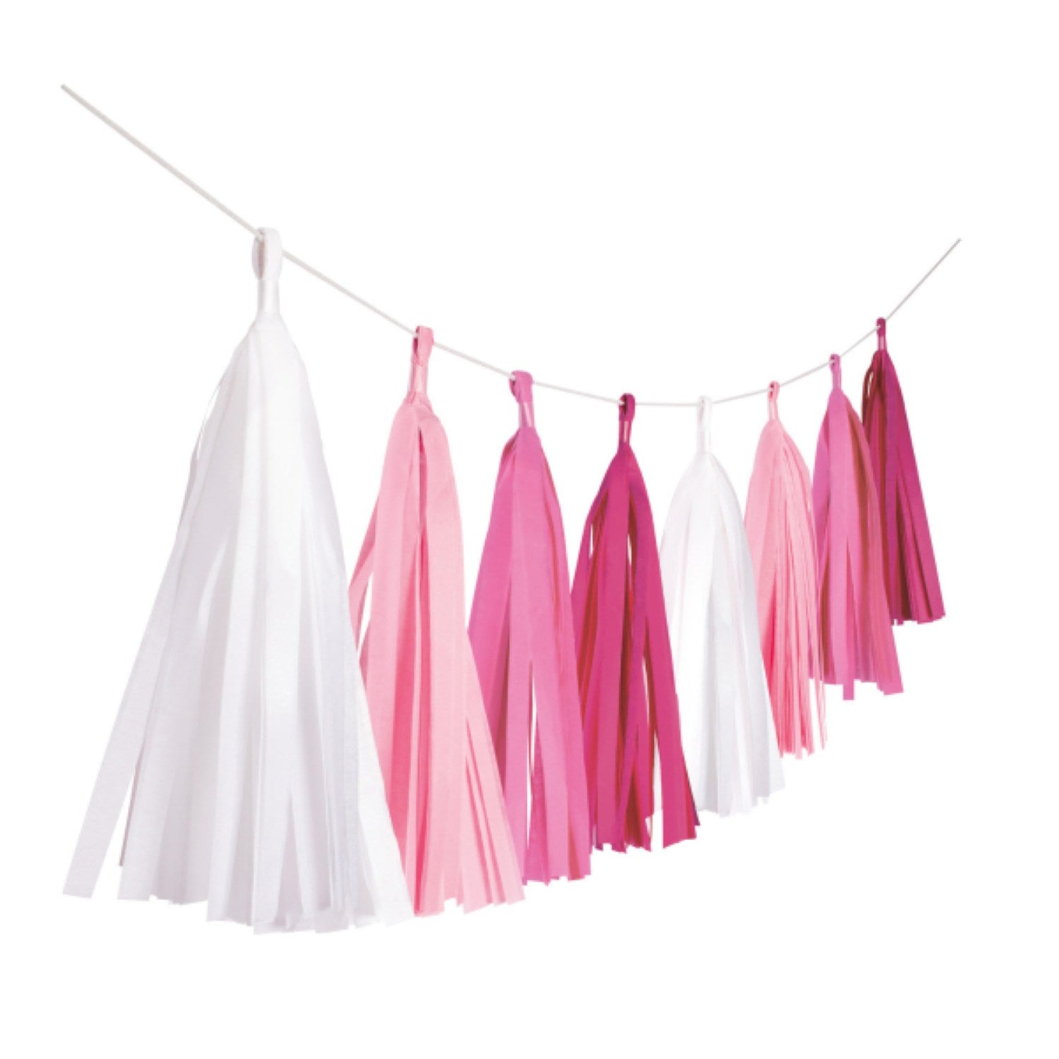 das-kost-mland-hot-pink-fransen-girlande-rosa-300cm image 1