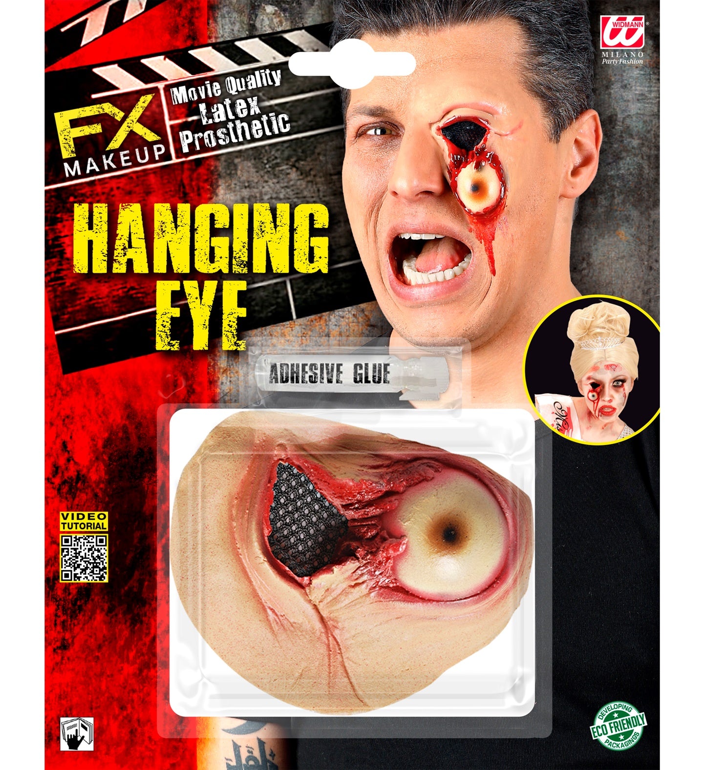 das-kost-mland-narbe-h-ngendes-auge-latex-mit-kleber image 1