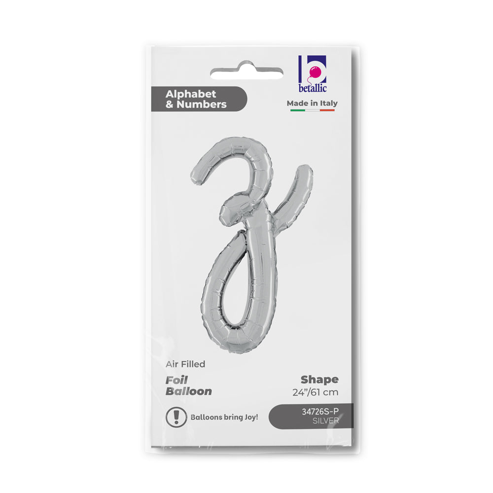 das-kost-mland-buchstabe-z-folienballon-skript-silber-61cm image 2
