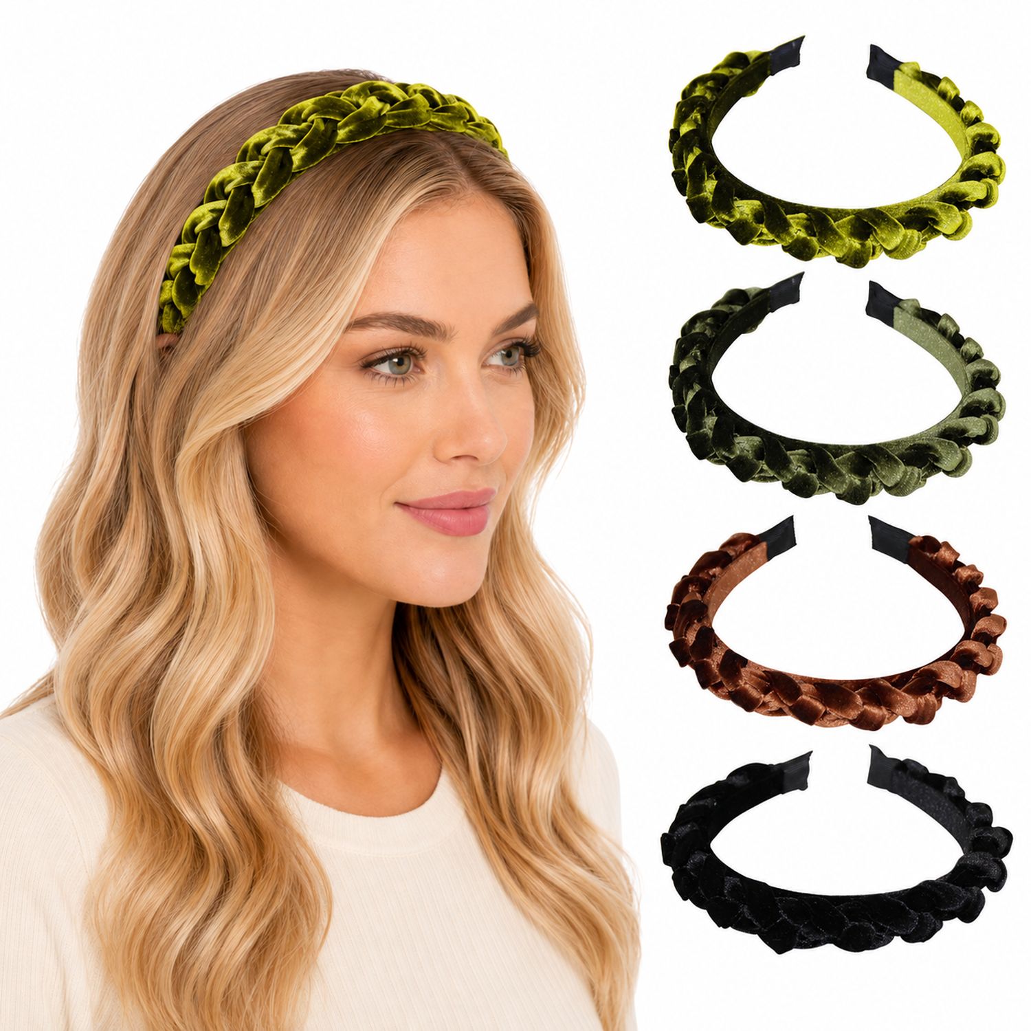 das-kost-mland-accessoires-samt-haarreif-aneta-braun-geflochten image 1