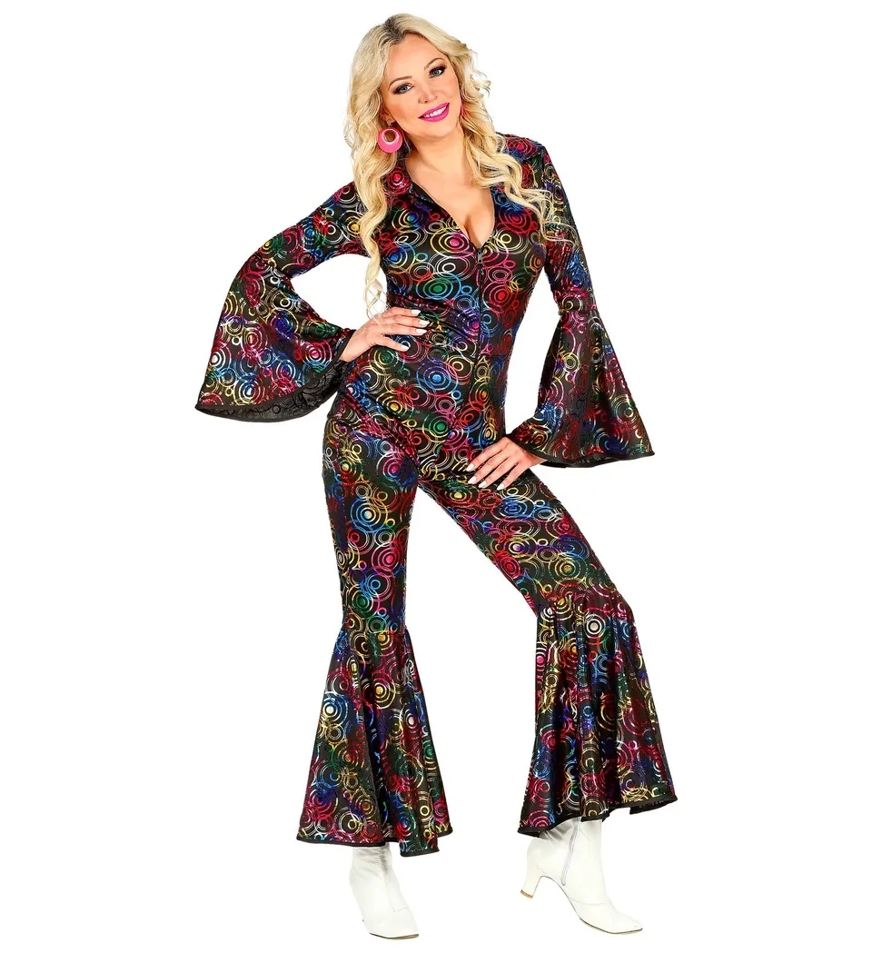 das-kost-mland-damen-70er-glitter-dots-anzug-disco-kost-m-bunt image 1