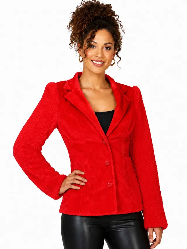 das-kost-mland-grace-hippie-jacke-damen-rot-pl-sch-optik image 1
