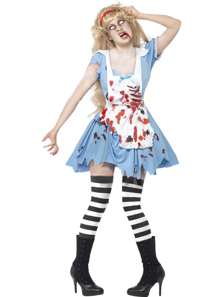 das-kost-mland-damen-zombie-malice-kost-m-blutiges-kleid-halloween image 1