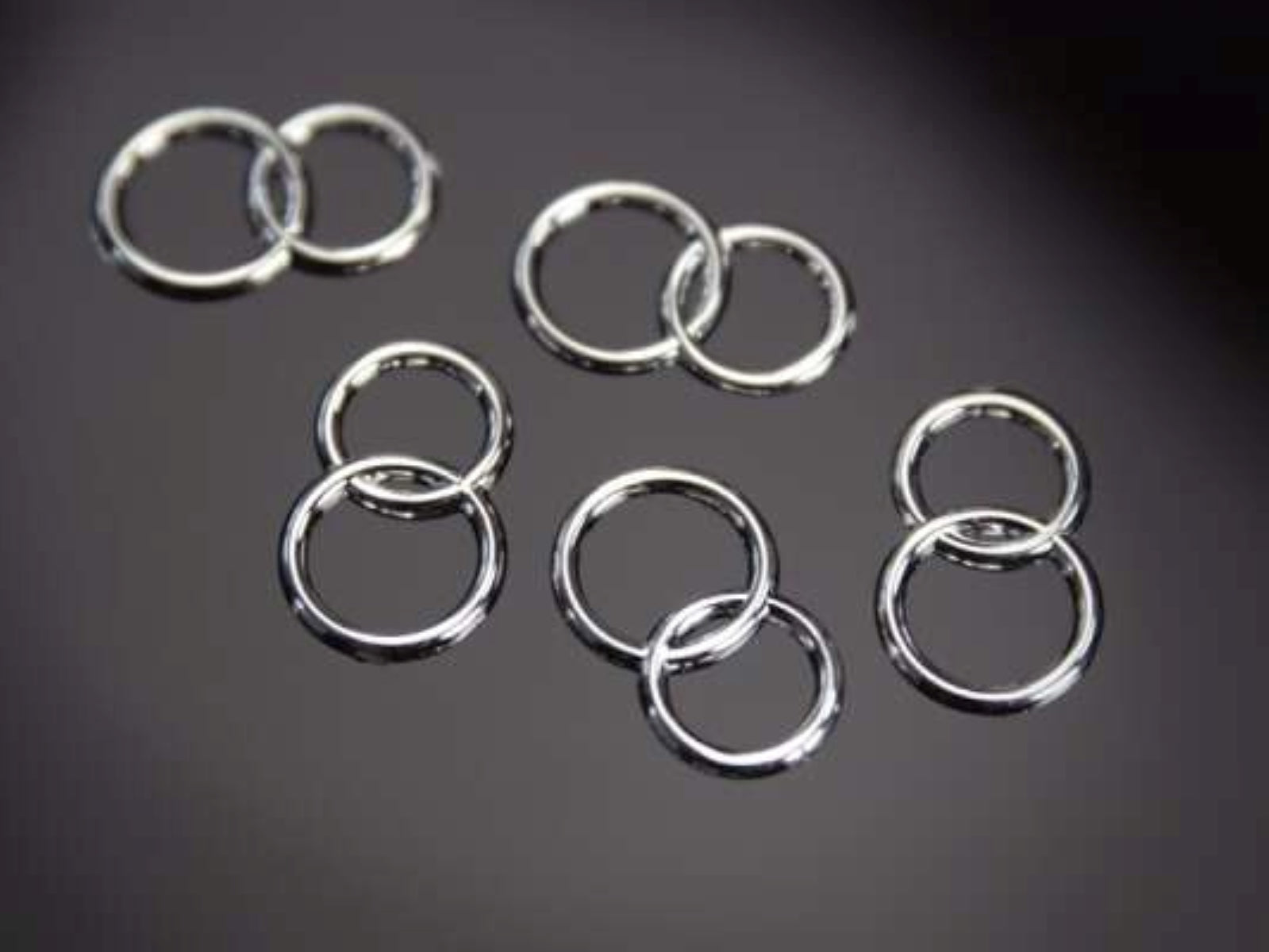 das-kost-mland-dekostein-ringe-25-st-ck-silber image 2