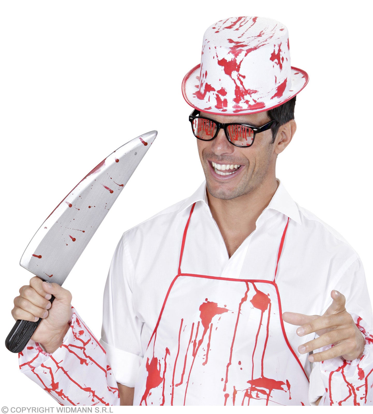 das-kost-mland-brille-blutbefleckt-schwarz-rot-accessoire image 3