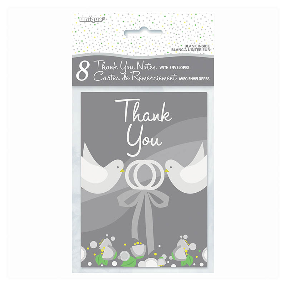 das-kost-mland-silver-wedding-dankeskarten-silber-8-st-ck image 2