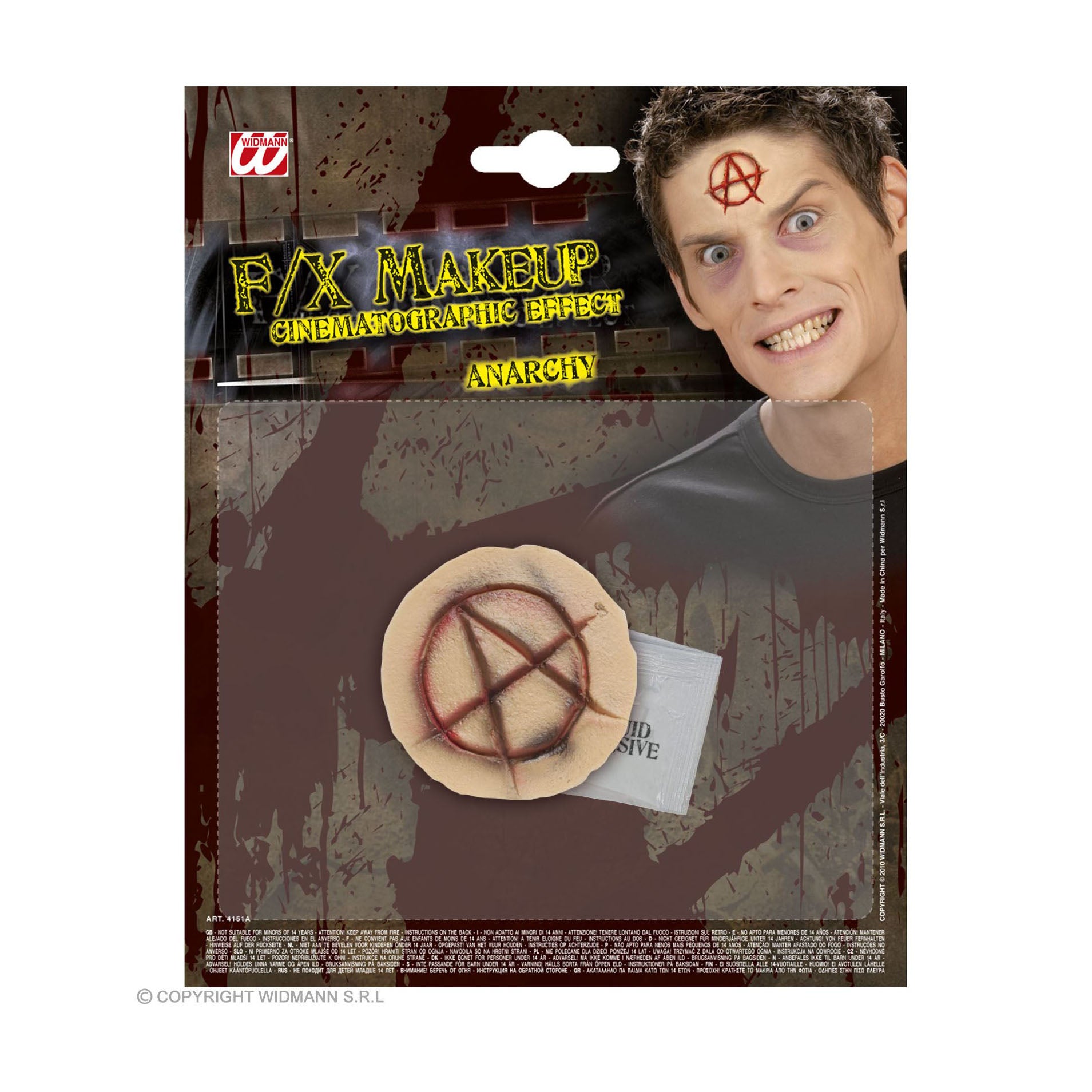 das-kost-mland-accessoires-anarchie-symbol-fx-make-up-latex-halloween image 1