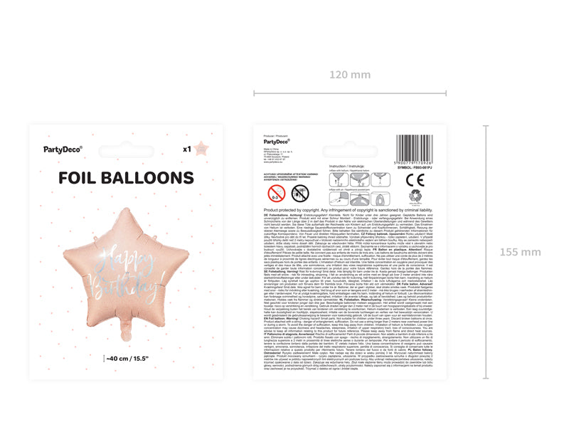 das-kost-mland-deko-stern-folienballon-happy-birthday-rosa-45cm image 2