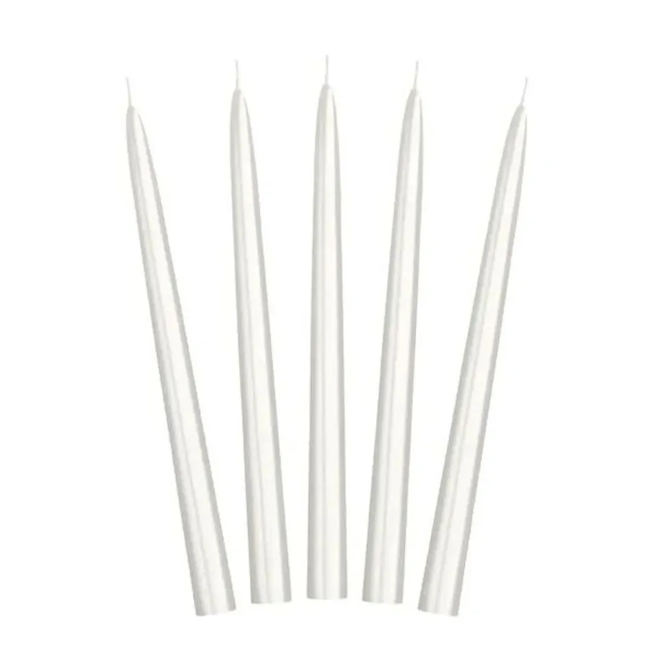 das-kost-mland-spitzkerzen-24cm-pearl-metallic-10-stk image 1