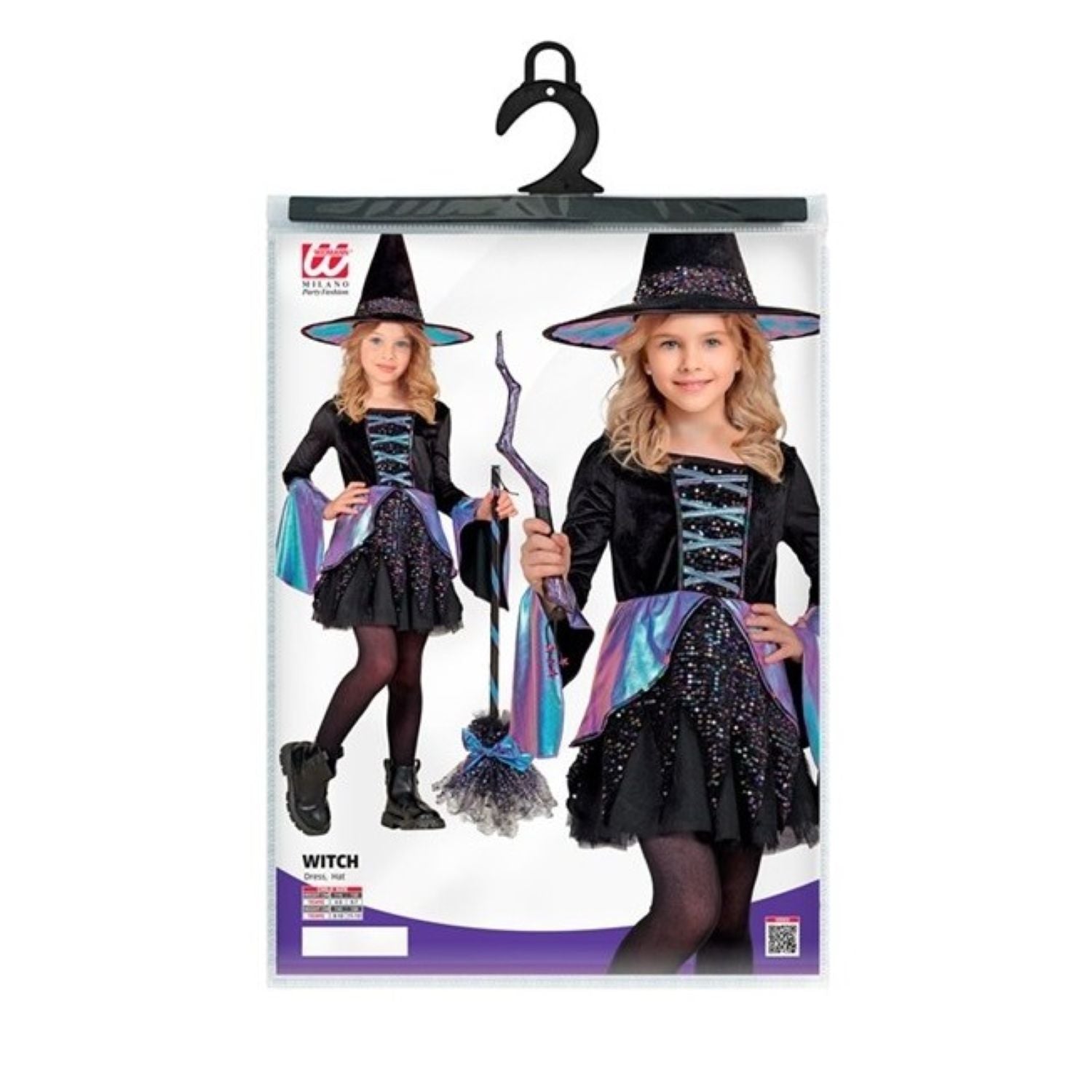 das-kost-mland-m-dchen-hexe-kost-m-kleid-hut-116 image 6