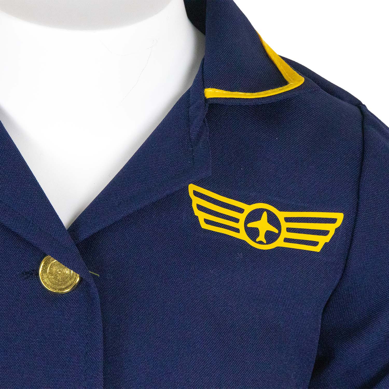 das-kost-mland-stewardess-kost-m-m-dchen-4-tlg-blau image 4
