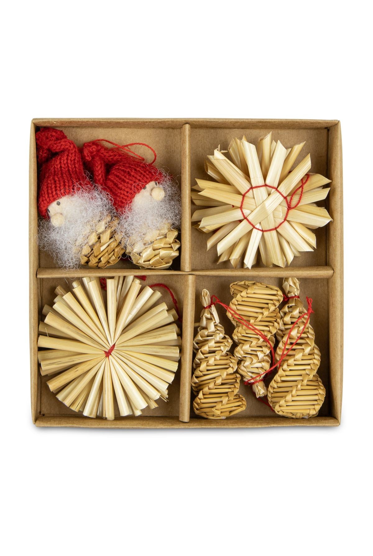 das-kost-mland-dekorationen-strohh-nger-12er-set-natur-6x6-cm image 1