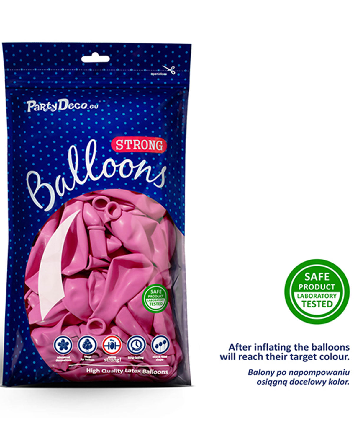das-kost-mland-dekorationen-luftballon-uni-pastell-fuchsia-50-stk-30cm image 2