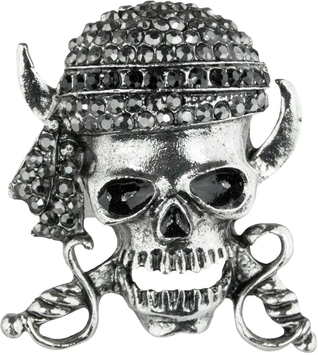 das-kost-mland-skull-ring-totenkopf-silber-verstellbar image 1