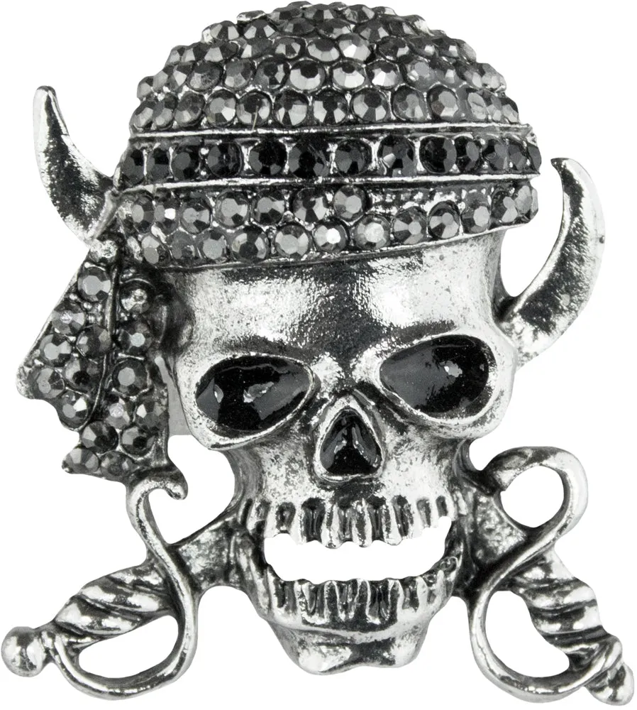 das-kost-mland-skull-ring-totenkopf-silber-verstellbar image 1