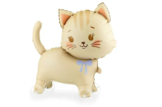 das-kost-mland-katze-auf-r-dern-folienballon-61x65-cm image 1