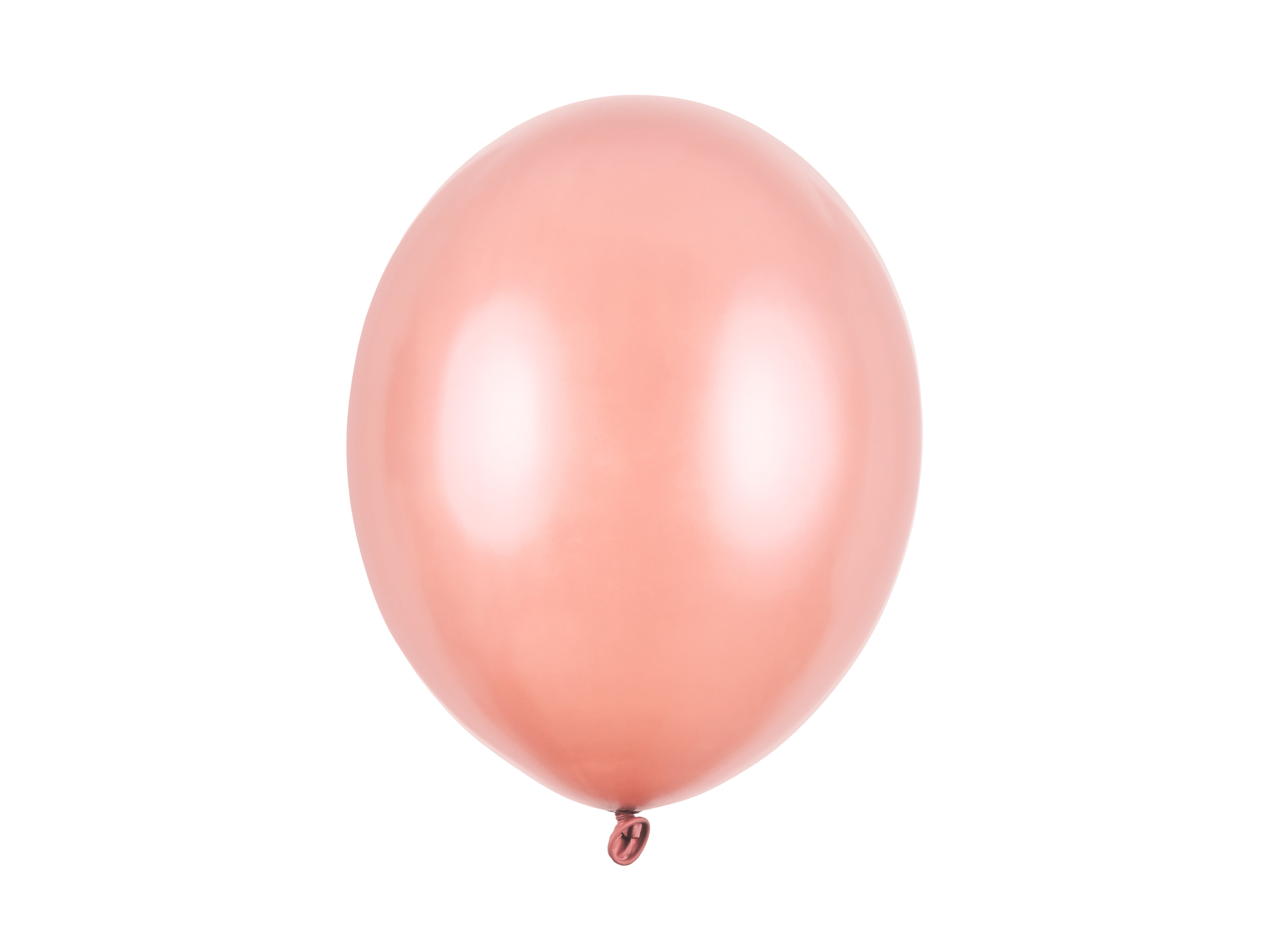 das-kost-mland-dekorationen-uni-metallic-luftballon-rose-gold-100-stk image 1