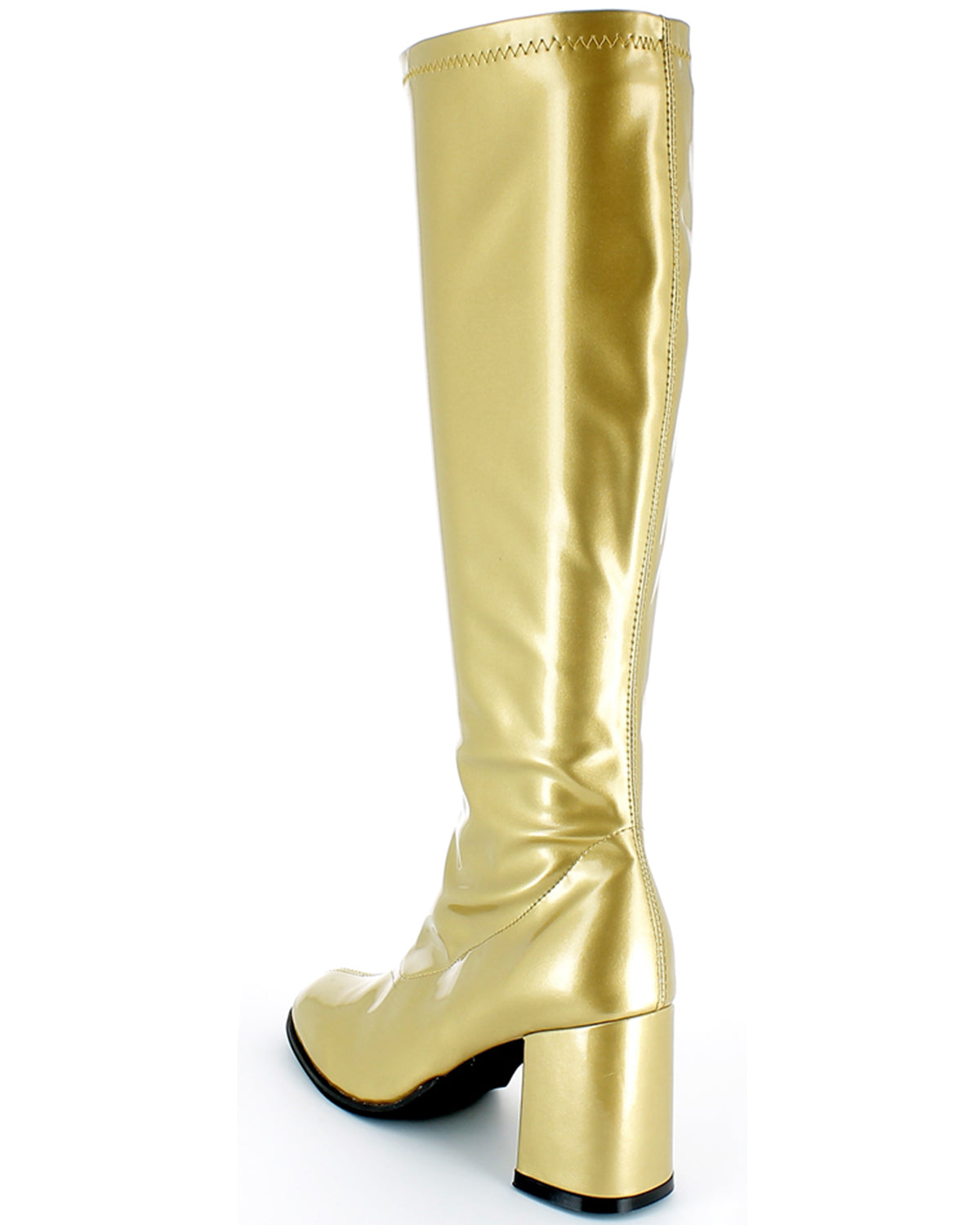 das-kost-mland-accessoires-gogo-retro-lackstiefel-damen-gold-blockabsatz image 8