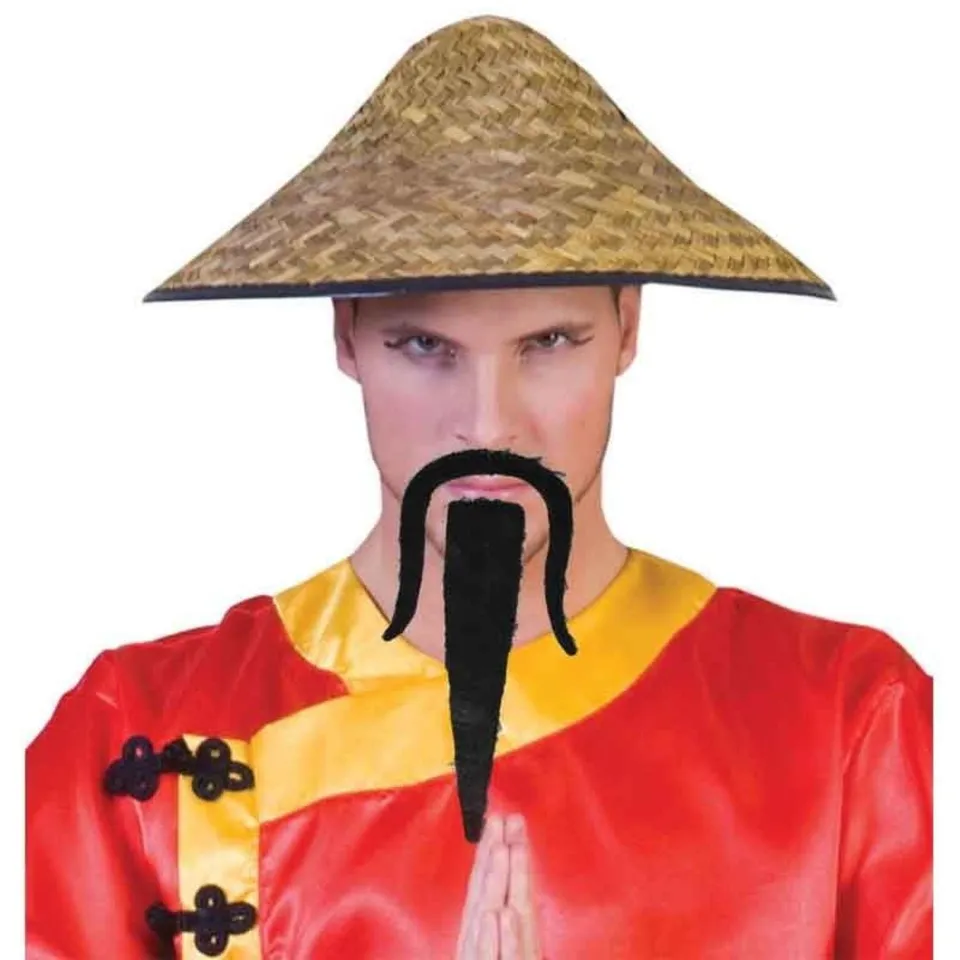 schnurrbart-chinese-schwarz-kost-m-bart-zum-ankleben image 1