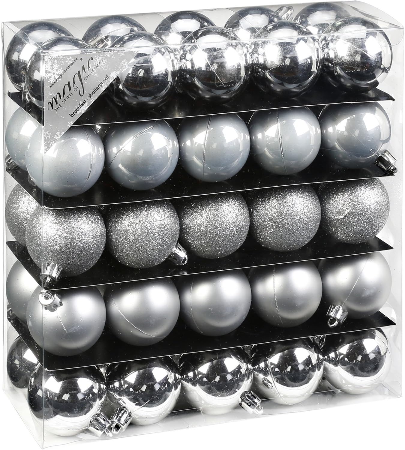 das-kost-mland-weihnachtskugeln-silber-50er-5cm-bruchsicher image 1
