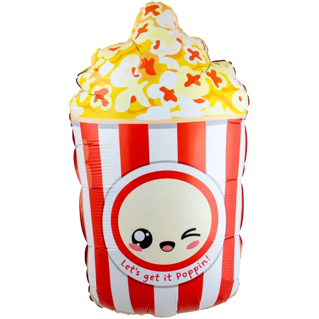 das-kost-mland-dekorationen-shape-folienballon-popcorn-37x60-cm image 1