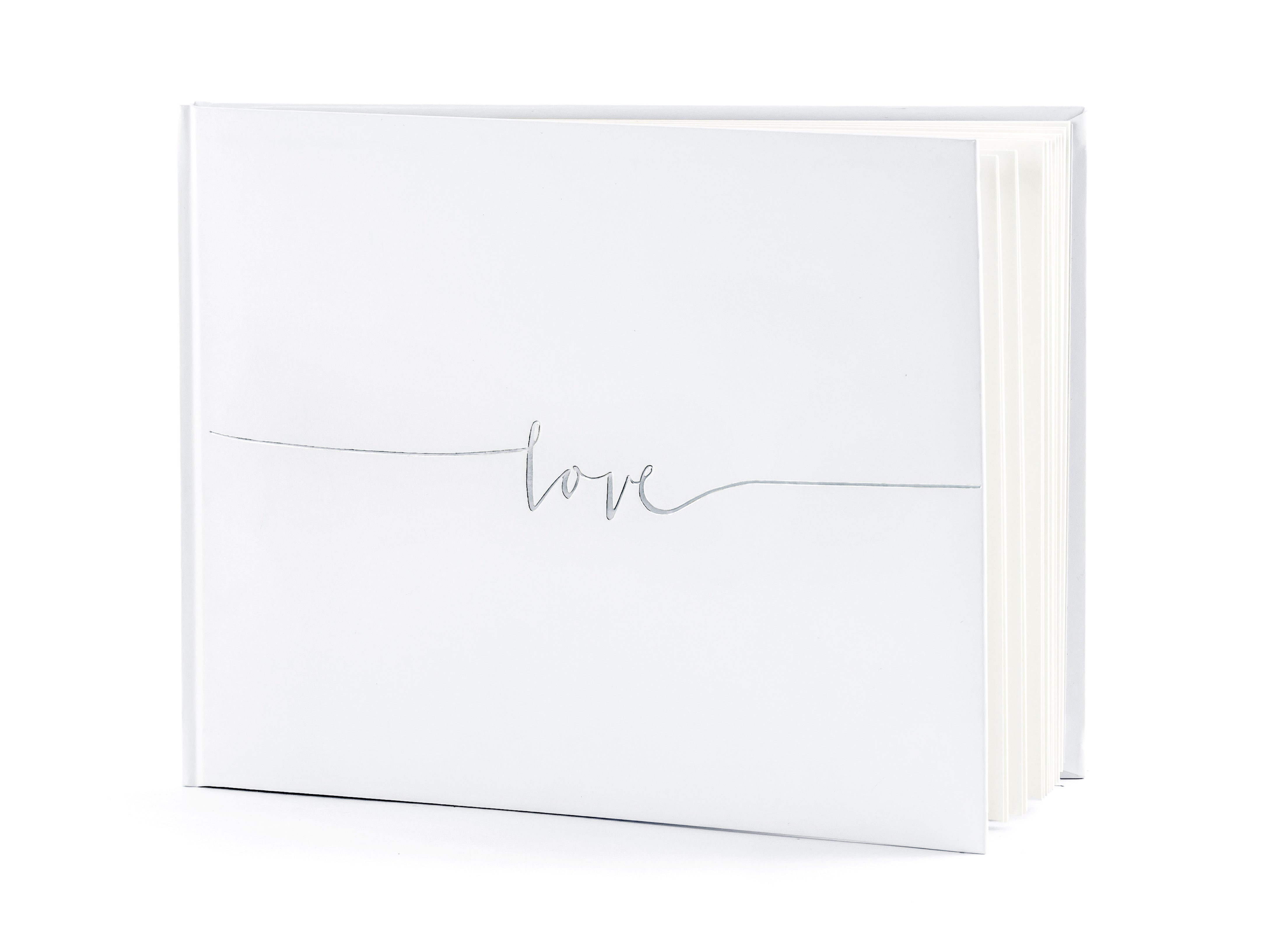 das-kost-mland-g-stebuch-love-silberschrift-hochzeit-deko image 1