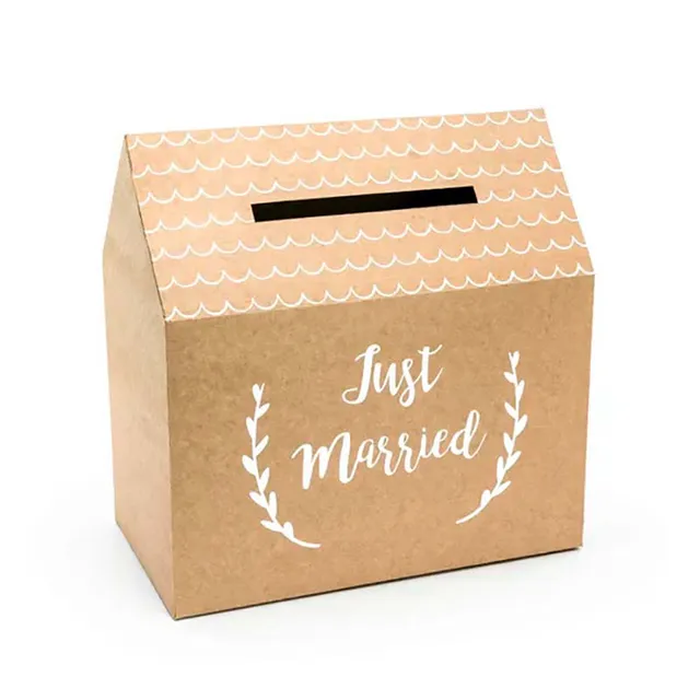 das-kost-mland-kartenbox-just-married-hochzeit-30x30-5x16-5cm image 1
