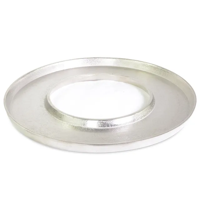 riffelmacher-adventskranz-ring-24131-silber-40-cm-kerzenkranz image 1