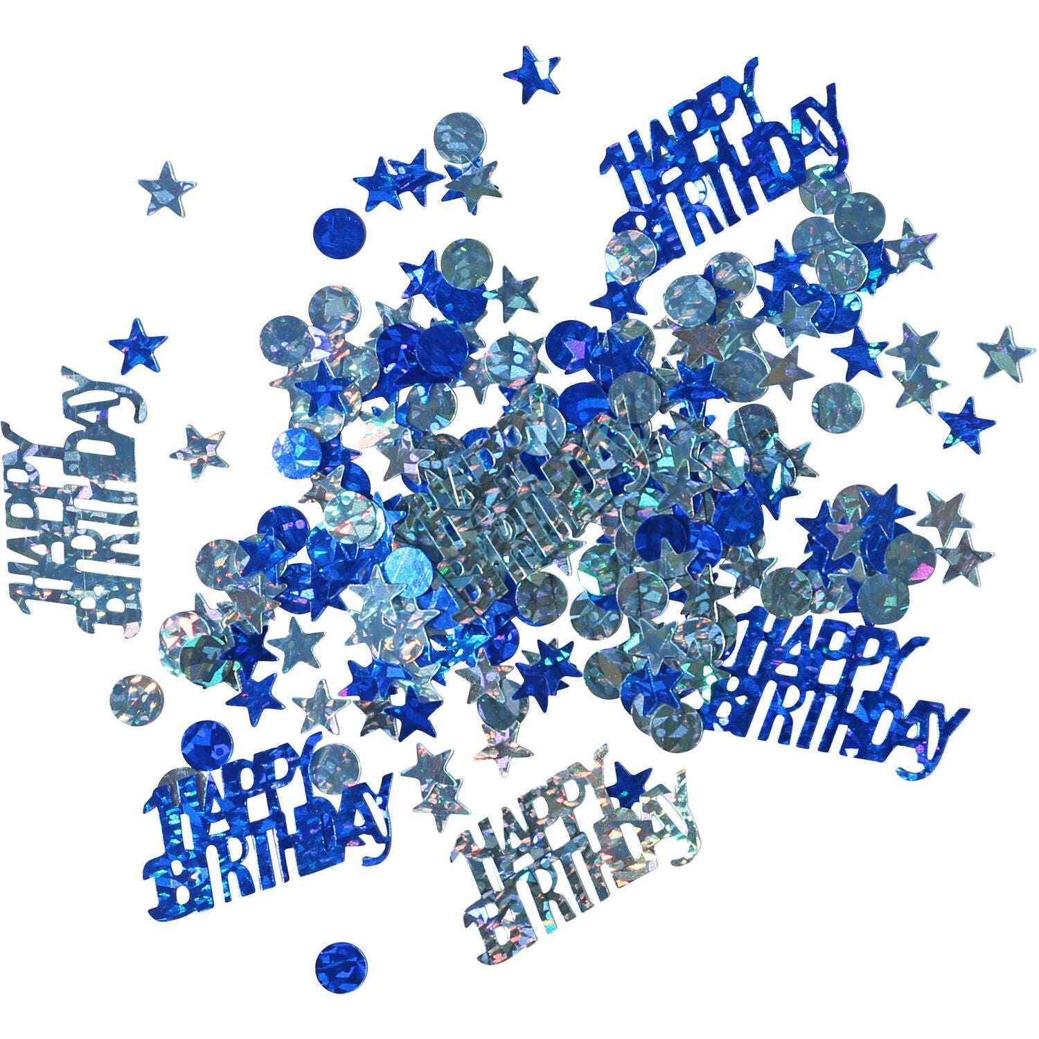 das-kost-mland-happy-birthday-konfetti-blau-metallic-14-g image 1