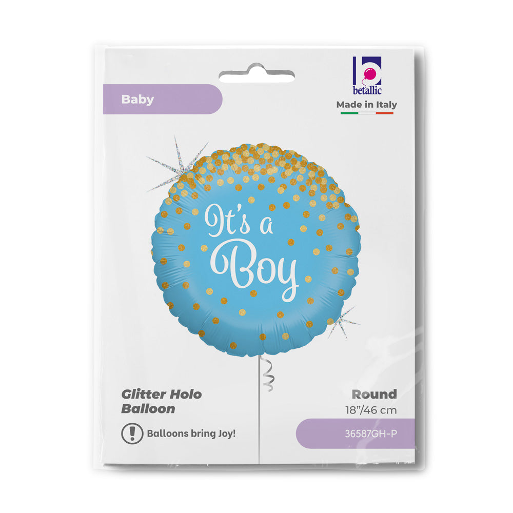 das-kost-mland-folienballon-its-a-boy-glitter-46-cm-18-zoll image 2