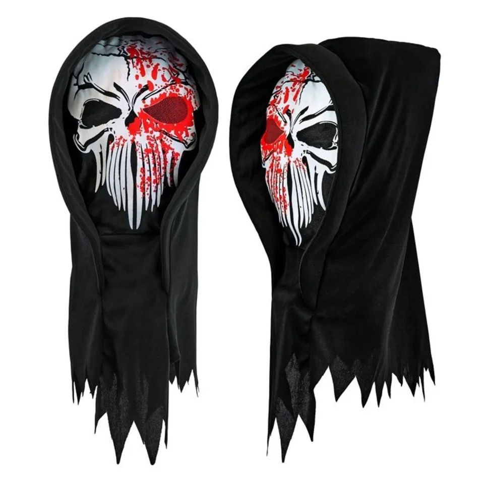das-kost-mland-maske-blutiger-sensemann-mit-kapuze-horror image 1