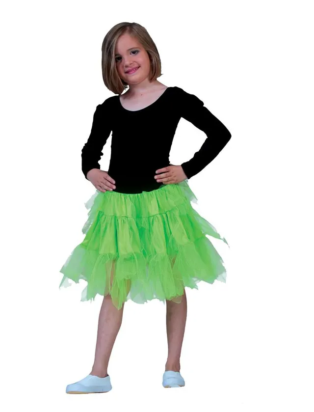das-kost-mland-m-dchen-fantasie-petticoat-t-llrock-neon-gr-n image 1