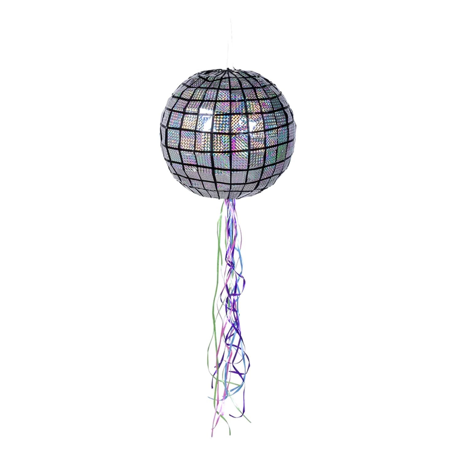 das-kost-mland-discokugel-pinata-silber-30-cm-zum-bef-llen image 1