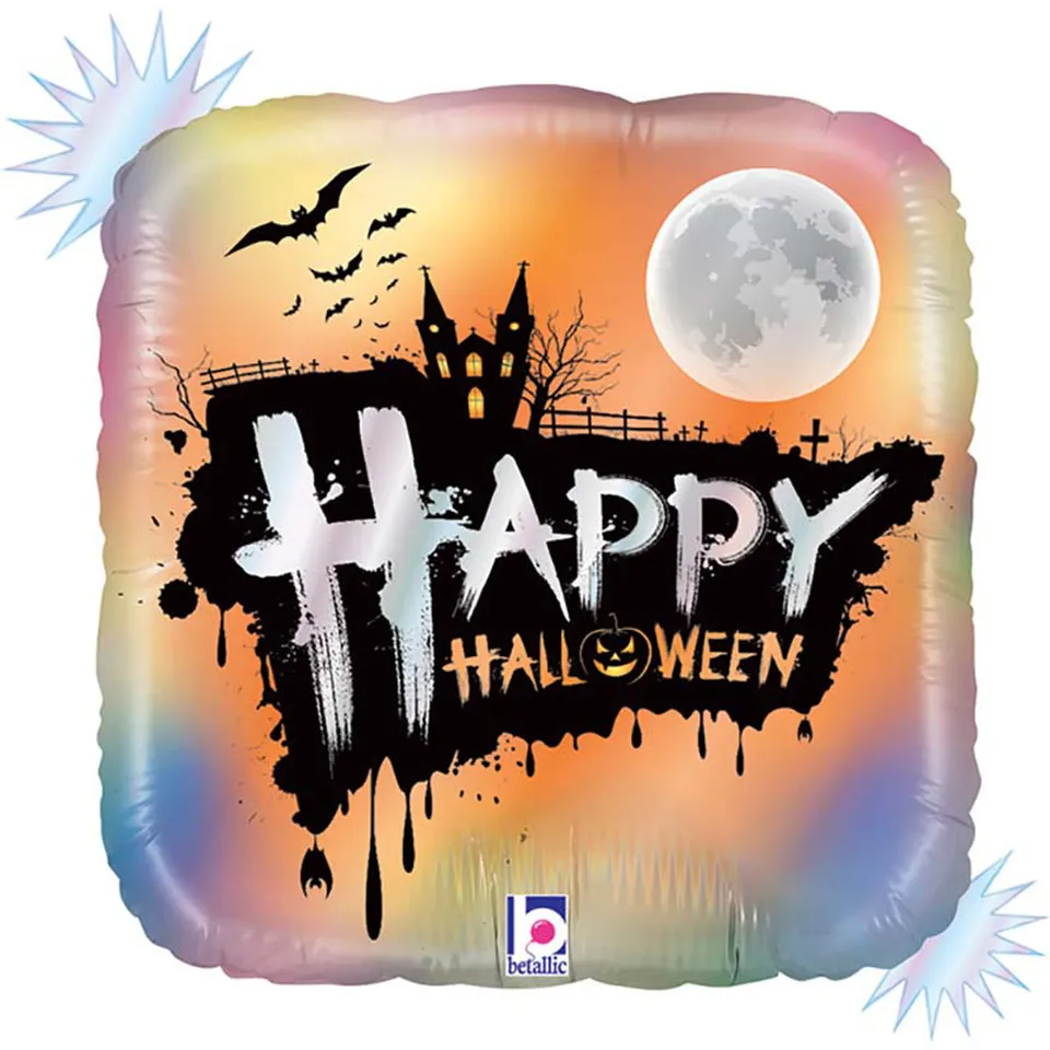 das-kost-mland-folienballon-happy-halloween-46-cm-quadrat image 1
