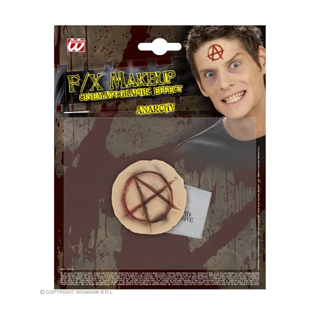das-kost-mland-accessoires-anarchie-symbol-fx-make-up-latex-halloween image 1