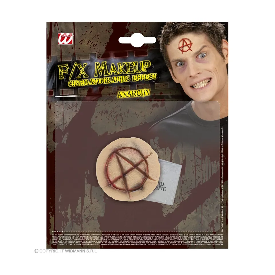 das-kost-mland-accessoires-anarchie-symbol-fx-make-up-latex-halloween image 1