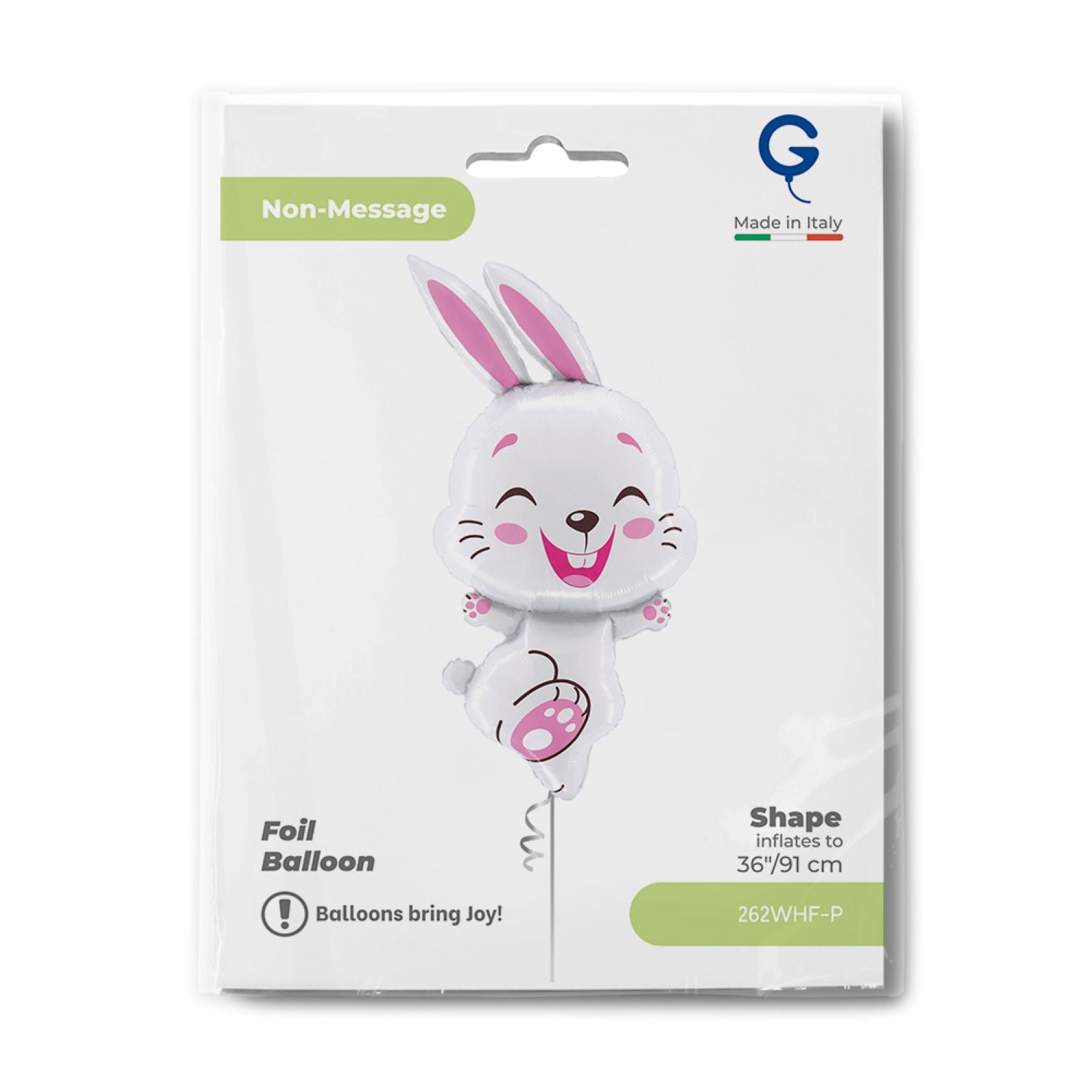 das-kost-mland-dekorationen-folienballon-shape-hase-91-cm image 2