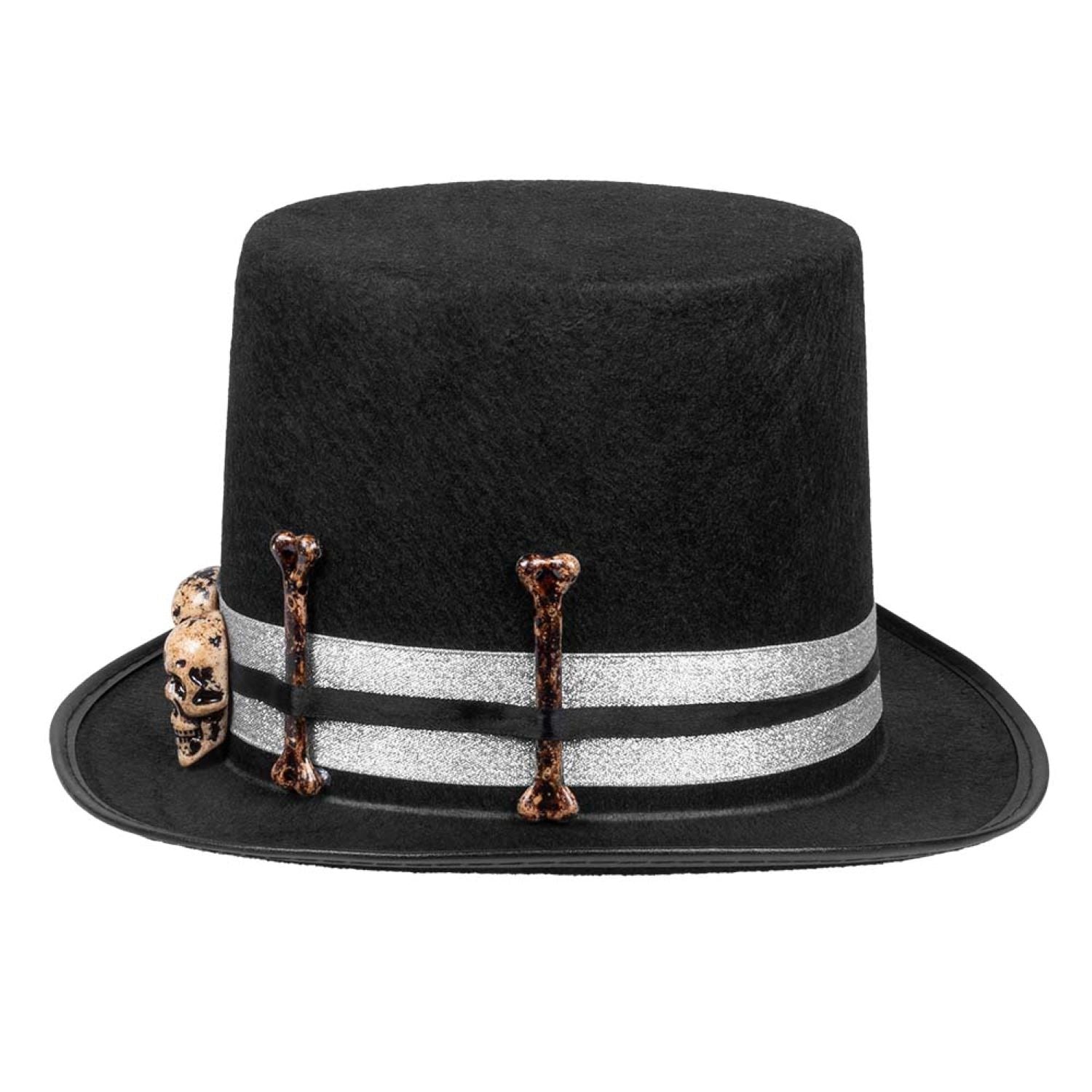 das-kost-mland-skull-master-hut-zylinder-halloween-schwarz image 3