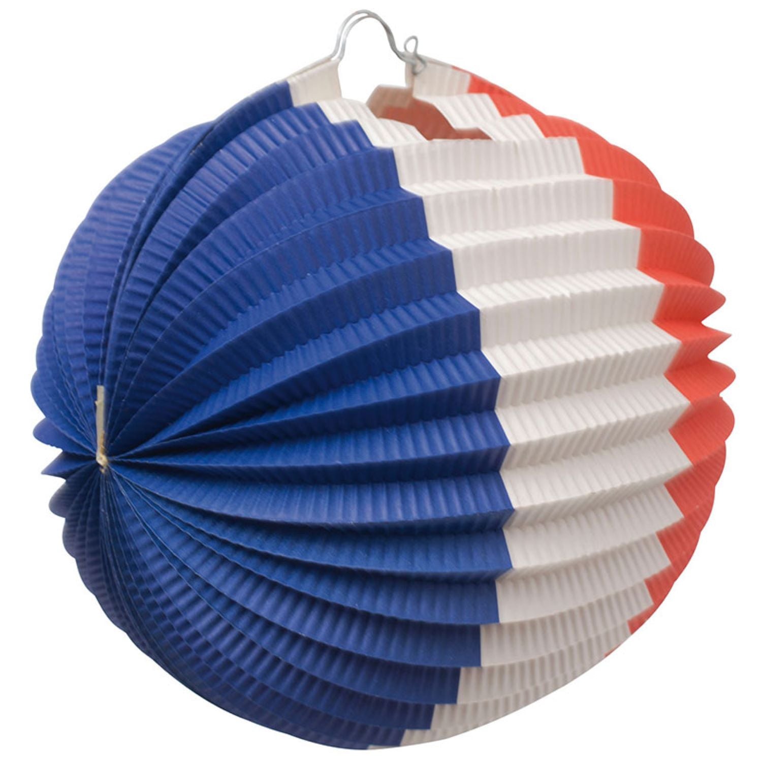 das-kost-mland-lampion-rot-wei-blau-24cm-papierlampion image 1
