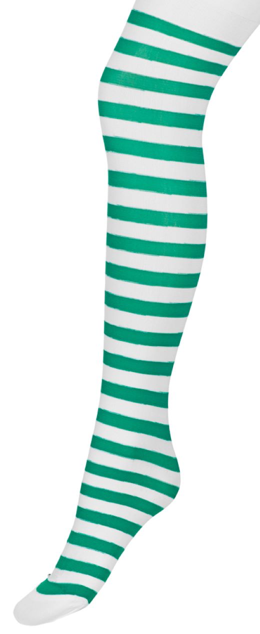 das-kost-mland-ringelstrumpfhose-kinder-gr-n-wei image 1