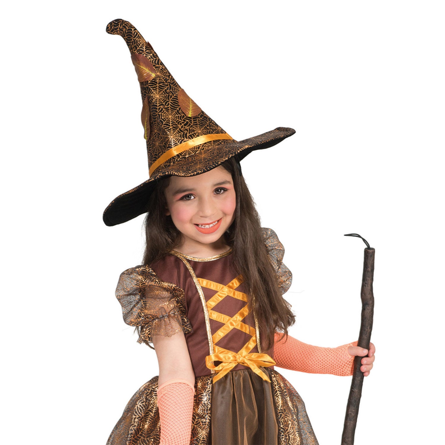 das-kost-mland-autumn-hexen-kost-m-m-dchen-kleid-braun-orange image 2