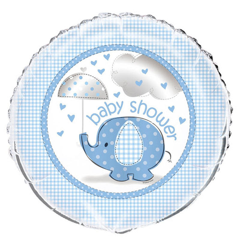 das-kost-mland-dekorationen-folienballon-elephant-45cm-blau image 1