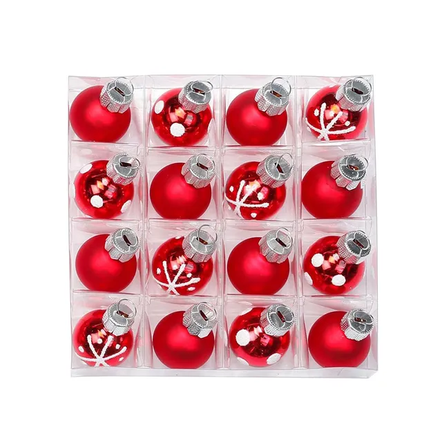 das-kost-mland-merry-red-weihnachtskugeln-rot-glas-16-st-ck image 1