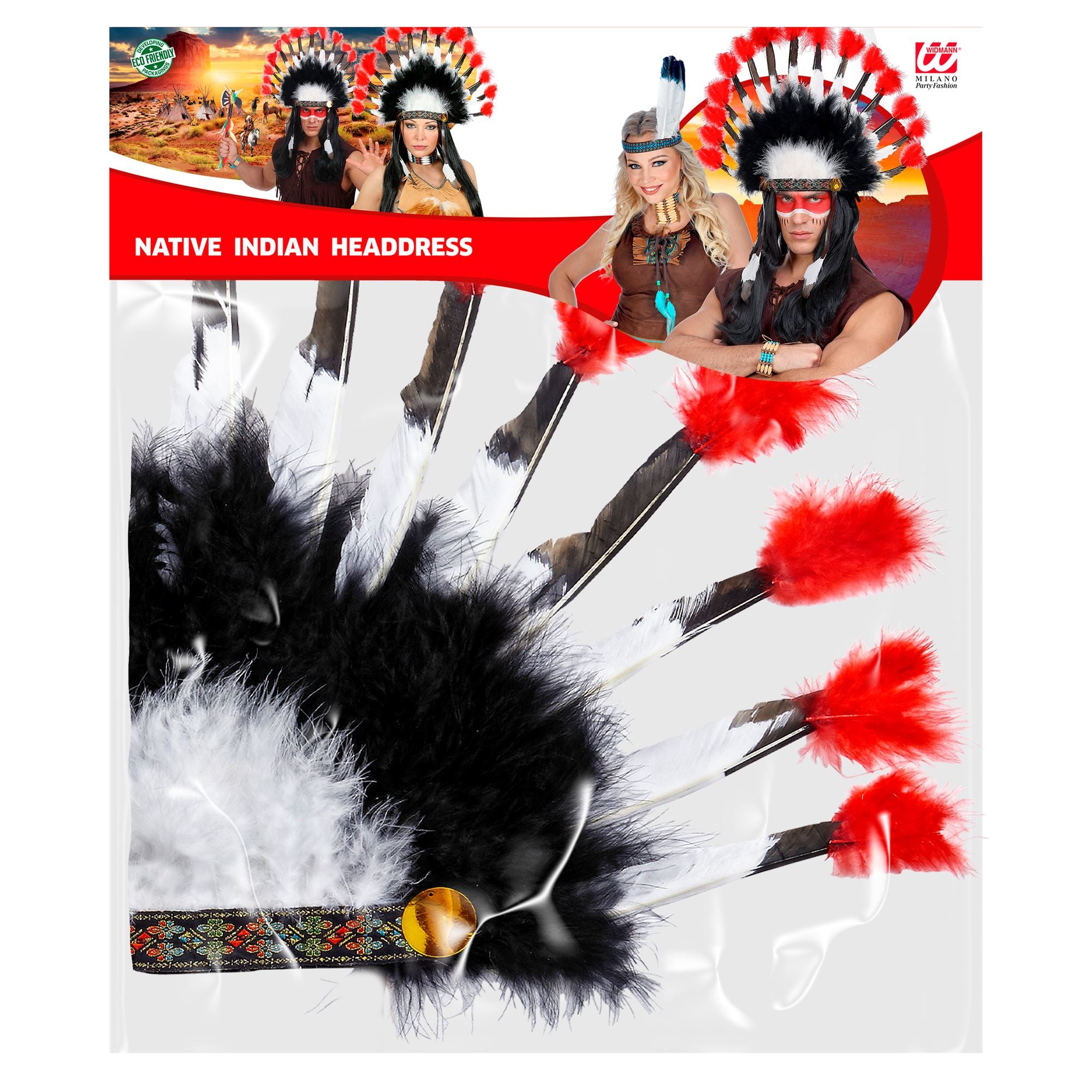 das-kost-mland-indianer-kopfschmuck-federn-kost-m-accessoire image 2